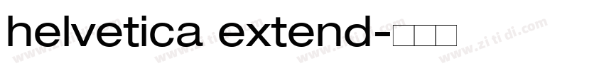 helvetica extend字体转换